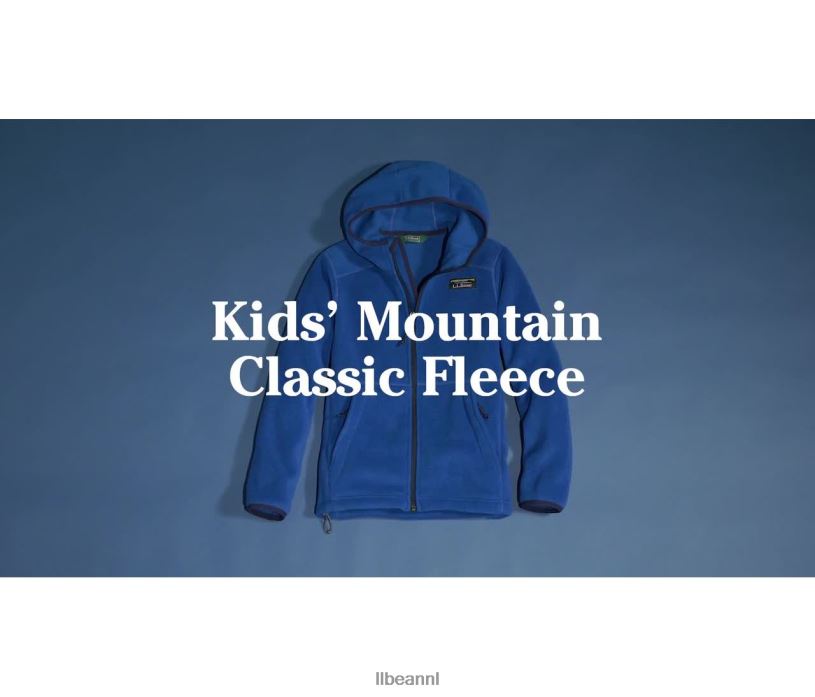 L.L.Bean kinderen klassieke bergfleece nautische marine bovenkleding VT064487