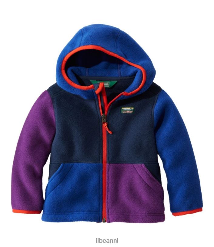 L.L.Bean kinderen klassieke fleece voor baby's en bergschoenen nautische marine bovenkleding VT064916