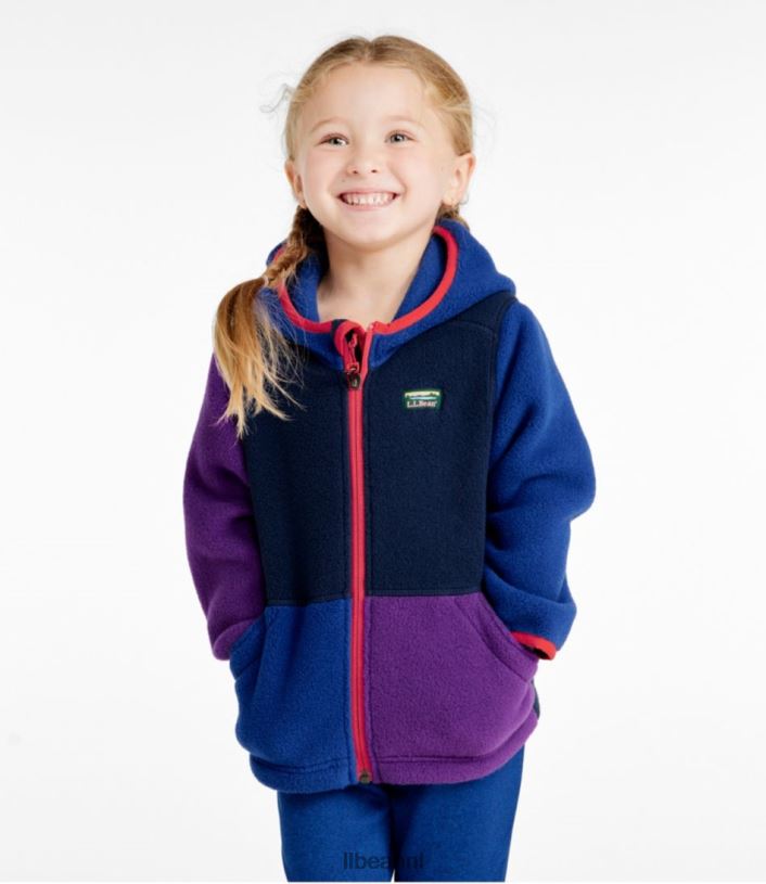 L.L.Bean kinderen klassieke fleece voor baby\'s en bergschoenen nautische marine bovenkleding VT064916