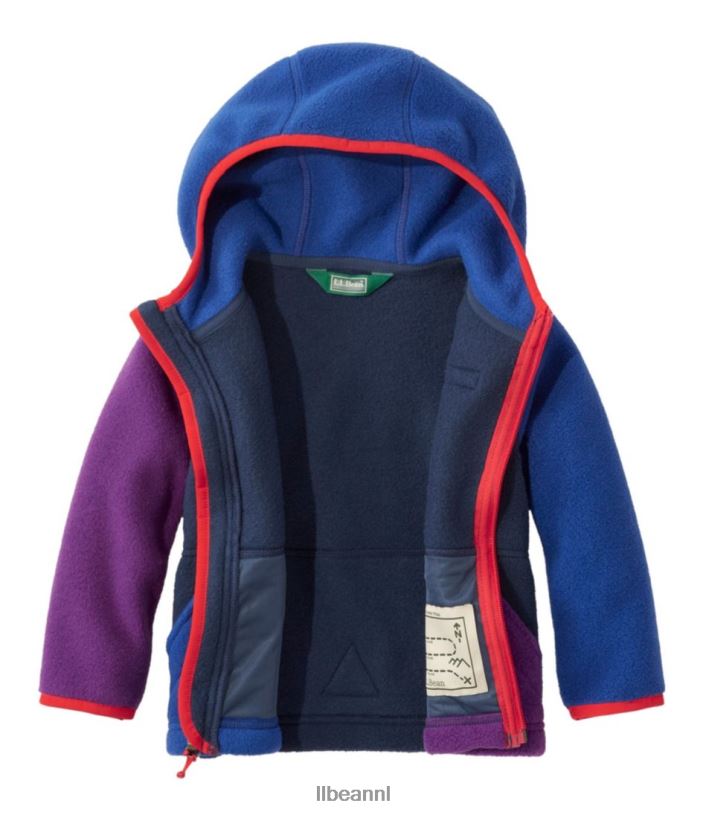 L.L.Bean kinderen klassieke fleece voor baby\'s en bergschoenen nautische marine bovenkleding VT064916