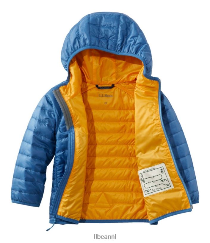 L.L.Bean kinderen primaloft packaway jack met capuchon marineblauw bovenkleding VT0643673