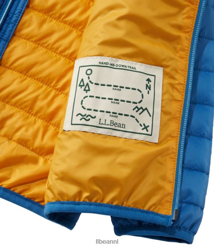 L.L.Bean kinderen primaloft packaway jack met capuchon marineblauw bovenkleding VT0643673