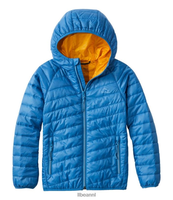L.L.Bean kinderen primaloft packaway jack met capuchon marineblauw bovenkleding VT064889