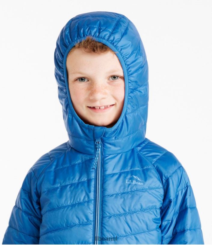 L.L.Bean kinderen primaloft packaway jack met capuchon marineblauw bovenkleding VT064889