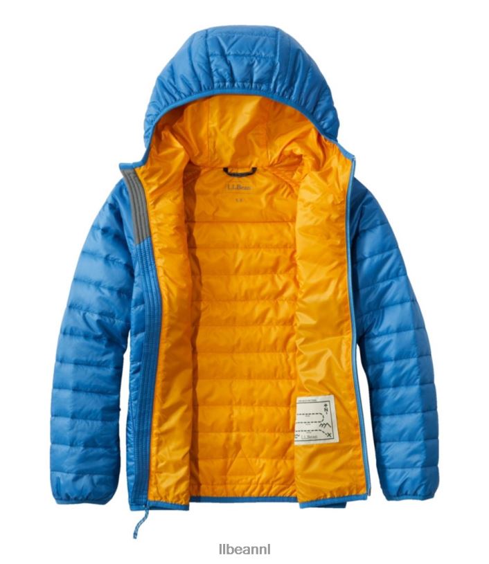 L.L.Bean kinderen primaloft packaway jack met capuchon marineblauw bovenkleding VT064889