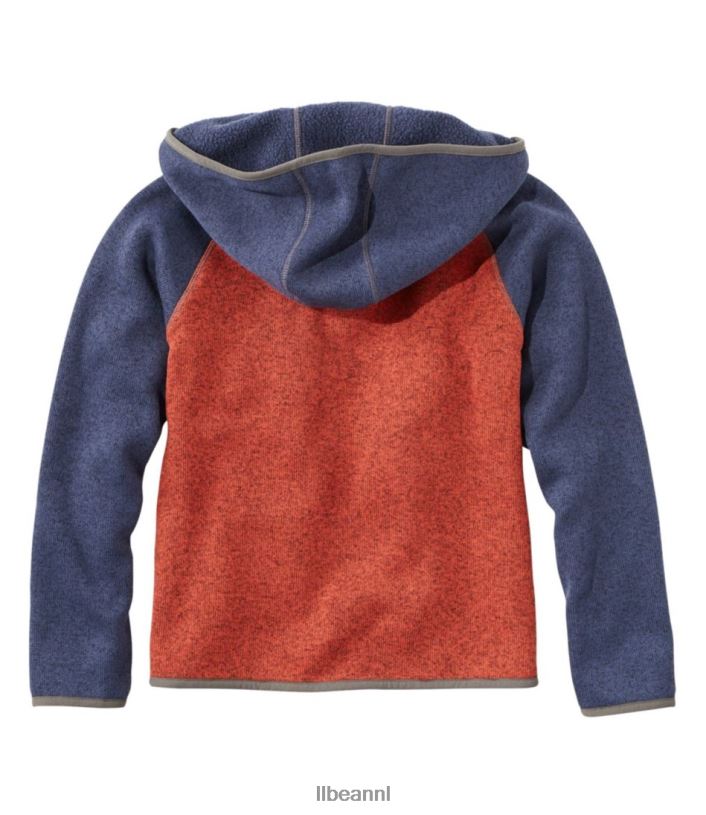 L.L.Bean kinderen trui fleece zeildoek/licht mint bovenkleding VT0643634