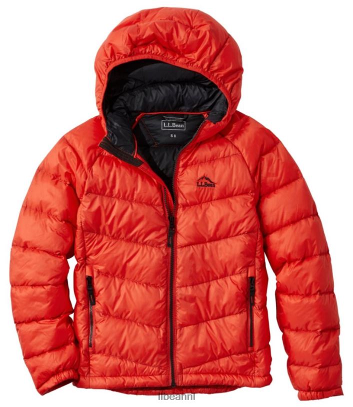 L.L.Bean kinderen ultralicht 650 donsjack levendig rood bovenkleding VT0647060