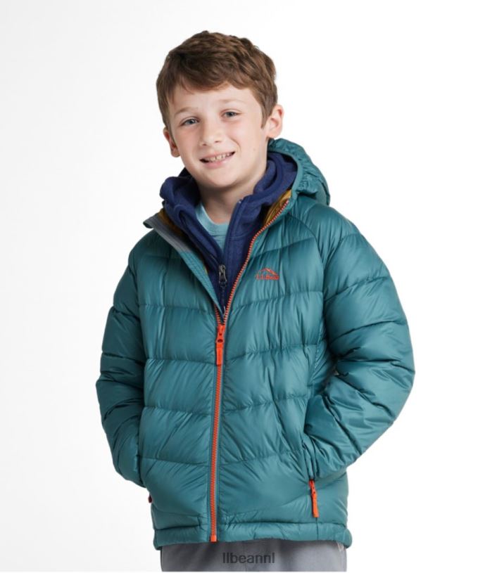 L.L.Bean kinderen ultralicht 650 donsjack levendig rood bovenkleding VT0647060