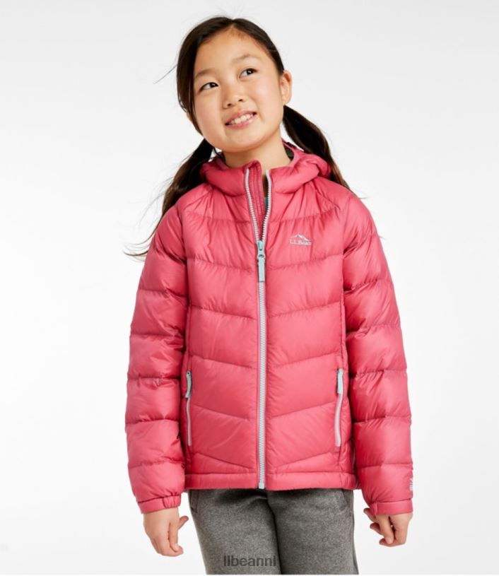 L.L.Bean kinderen ultralicht 650 donsjack levendig rood bovenkleding VT0647060