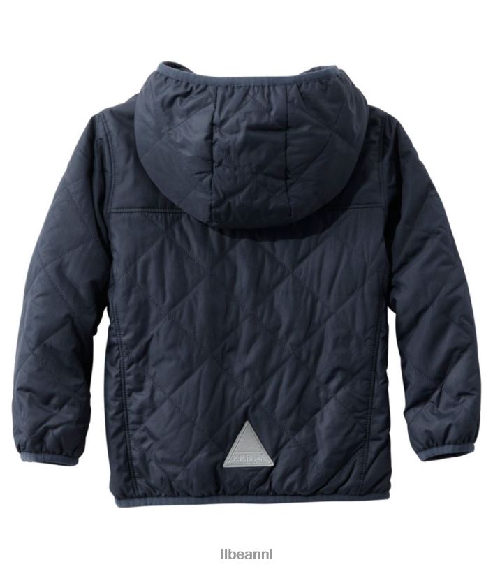 L.L.Bean kinderen Omkeerbaar jack met capuchon in de bergen pruim druif/magenta waas bovenkleding VT064919