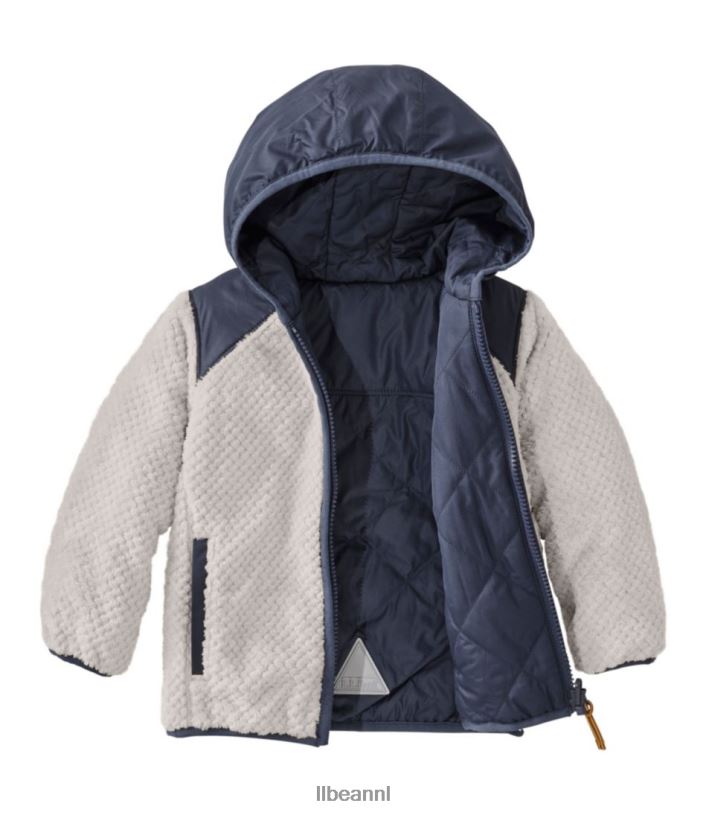 L.L.Bean kinderen Omkeerbaar jack met capuchon in de bergen pruim druif/magenta waas bovenkleding VT064919