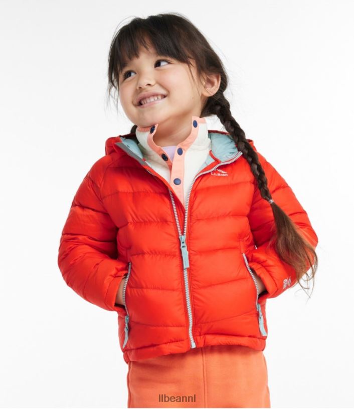 L.L.Bean kinderen Ultralicht donsjack 650 voor baby\'s en peuters koolstof marine bovenkleding VT0643640