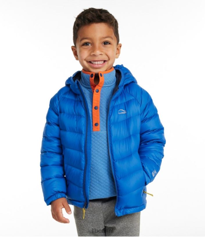 L.L.Bean kinderen Ultralicht donsjack 650 voor baby\'s en peuters koolstof marine bovenkleding VT0643640