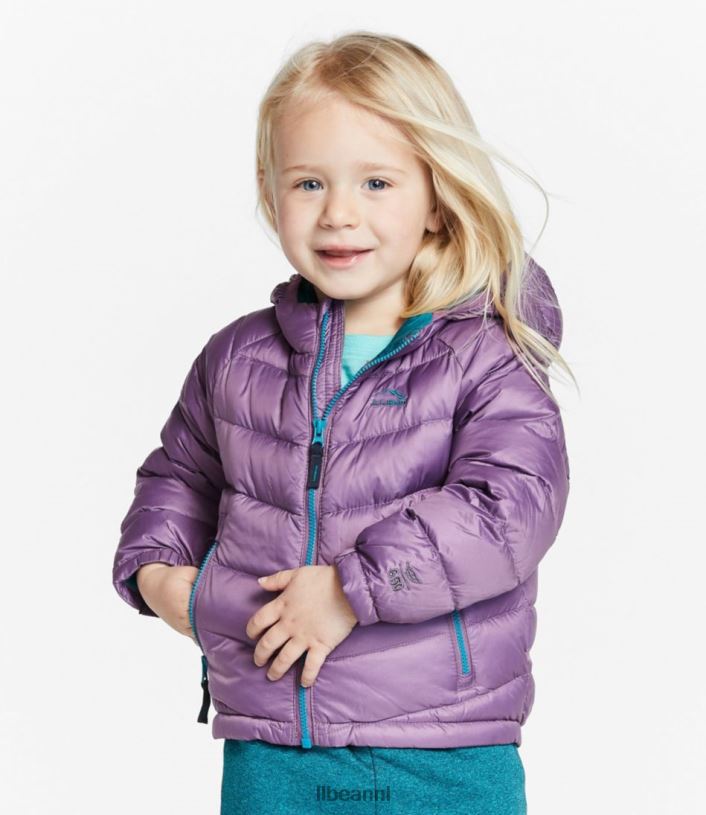 L.L.Bean kinderen Ultralicht donsjack 650 voor baby\'s en peuters koolstof marine bovenkleding VT0643640