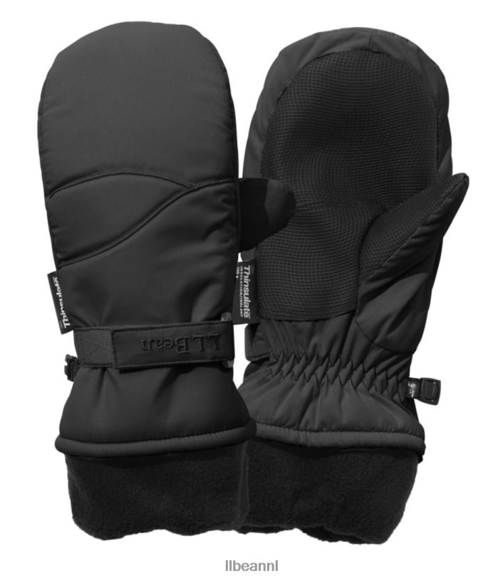 L.L.Bean kinderen Coldbuster waterdichte wanten klassiek zwart kleding VT0643016
