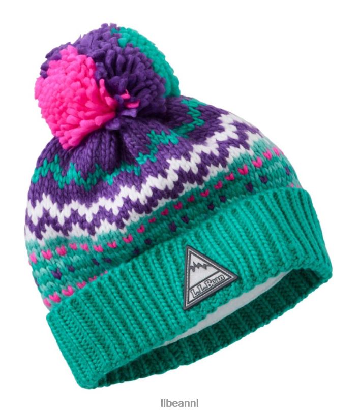 L.L.Bean kinderen dikke garen hoed oceaan jade kleding VT064106