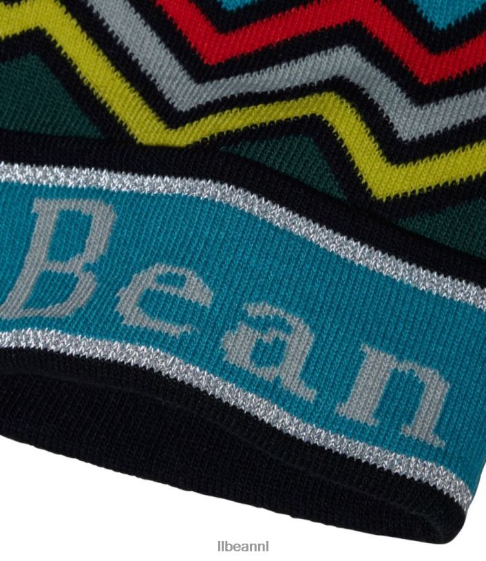 L.L.Bean kinderen pompon hoed wilde eend blauwgroen reflecterend kleding VT0644996