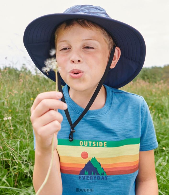 L.L.Bean kinderen zonnescherm bucket hat wilde roos kleding VT064562