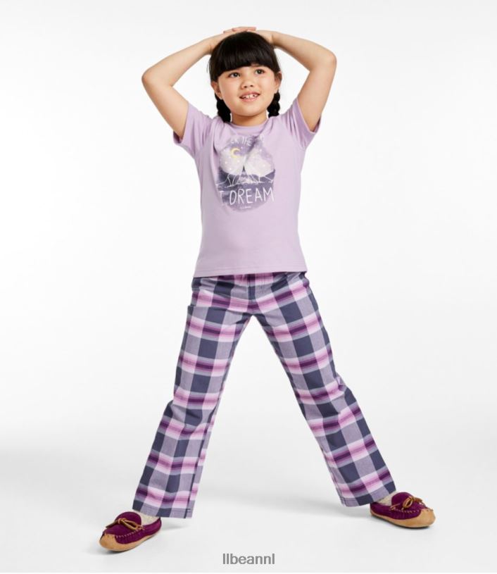 L.L.Bean kinderen pyjama voor het hele seizoen koel blauw buiten kleding VT0643061