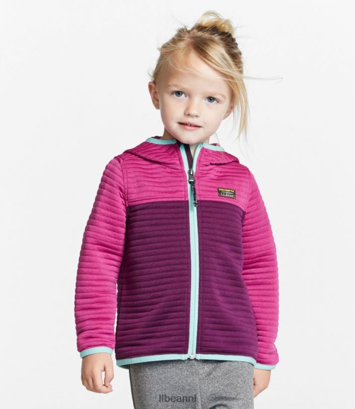 L.L.Bean kinderen Airlight-hoodie met volledige ritssluiting roest oranje kleding VT0643346