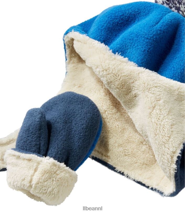 L.L.Bean kinderen Klassieke fleecemuts en wantenset voor baby\'s en bergen lila kleding VT0643559