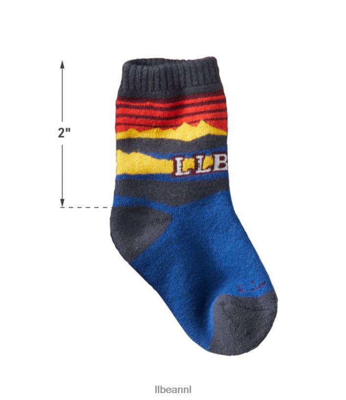 L.L.Bean kinderen katahdin sokken oceaanblauw/adobe kleding VT064769