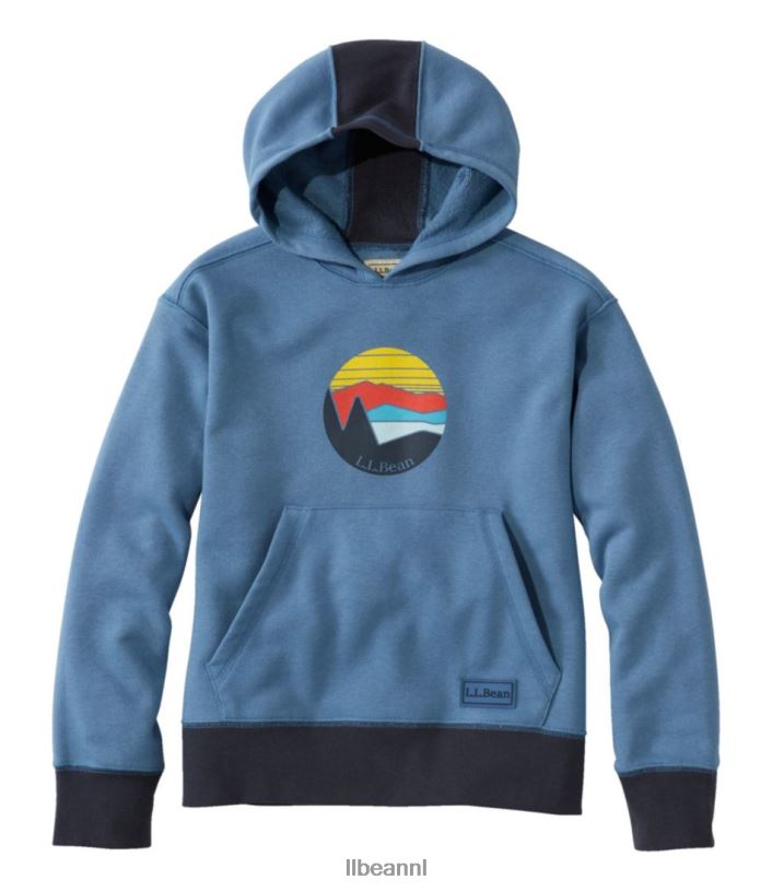 L.L.Bean kinderen athleisure-hoodie maanlicht blauw kleding VT064904