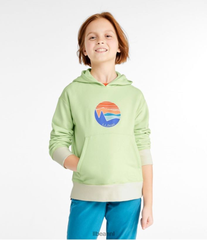 L.L.Bean kinderen athleisure-hoodie maanlicht blauw kleding VT064904