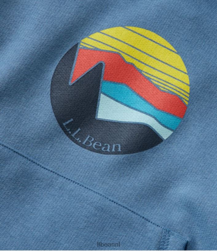 L.L.Bean kinderen athleisure-hoodie maanlicht blauw kleding VT064904