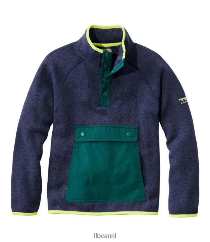 L.L.Bean kinderen trui fleece heldere marine kleding VT0644666