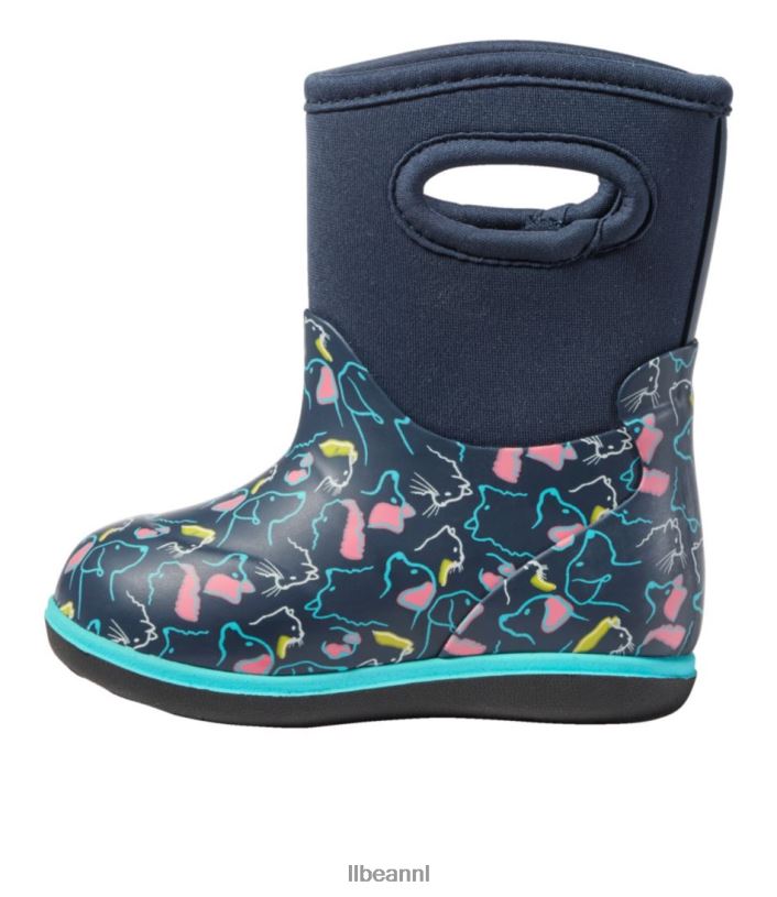L.L.Bean kinderen baby moerassen inktblauwe multi-huisdieren schoenen VT0641213