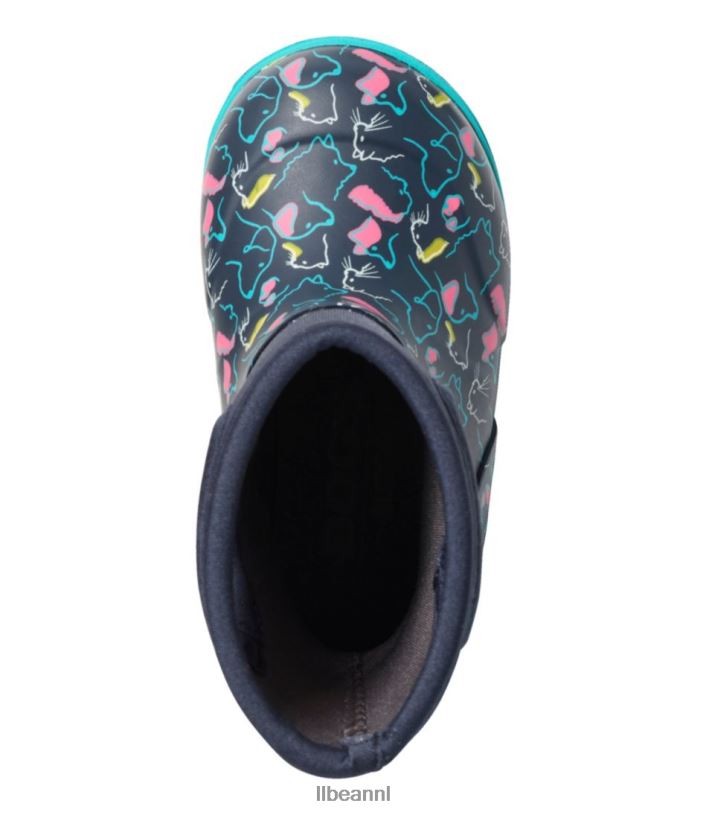 L.L.Bean kinderen baby moerassen inktblauwe multi-huisdieren schoenen VT0641213
