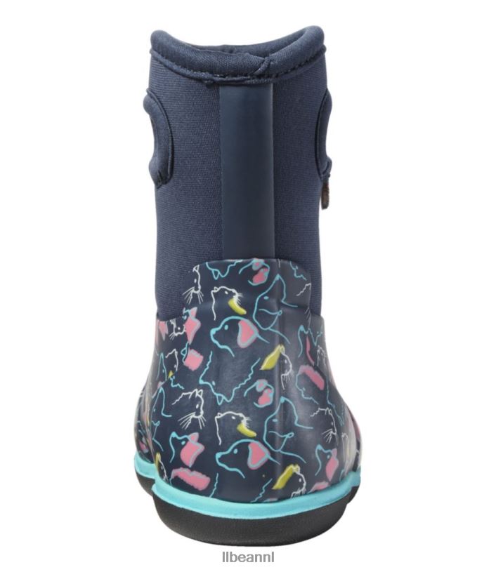 L.L.Bean kinderen baby moerassen inktblauwe multi-huisdieren schoenen VT0641213