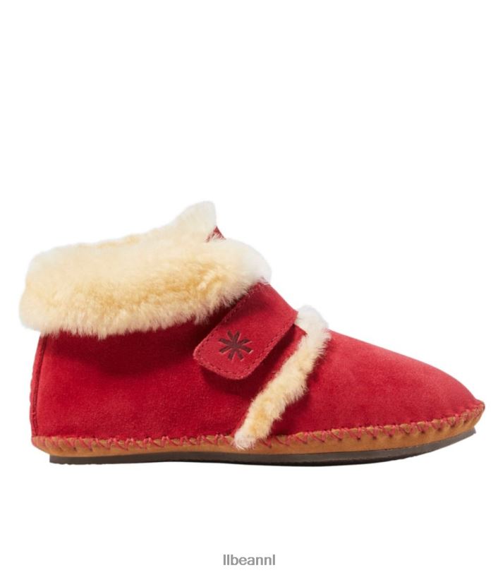 L.L.Bean kinderen slechte, goede pantoffels voor peuters nautisch rood schoenen VT0645215