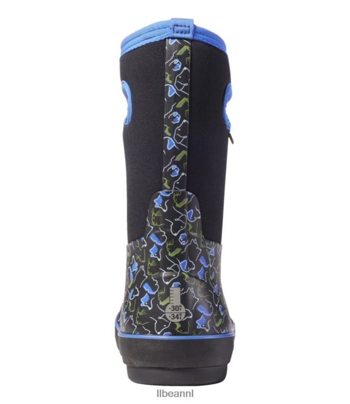 L.L.Bean kinderen moerassen klassieke laarzen zwarte multi-huisdieren schoenen VT0641216