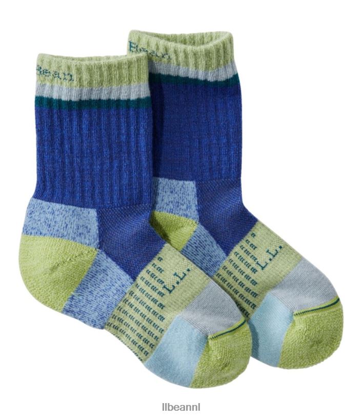 L.L.Bean kinderen atletische crew sokken indigo-inkt/zaailing schoenen VT0644687