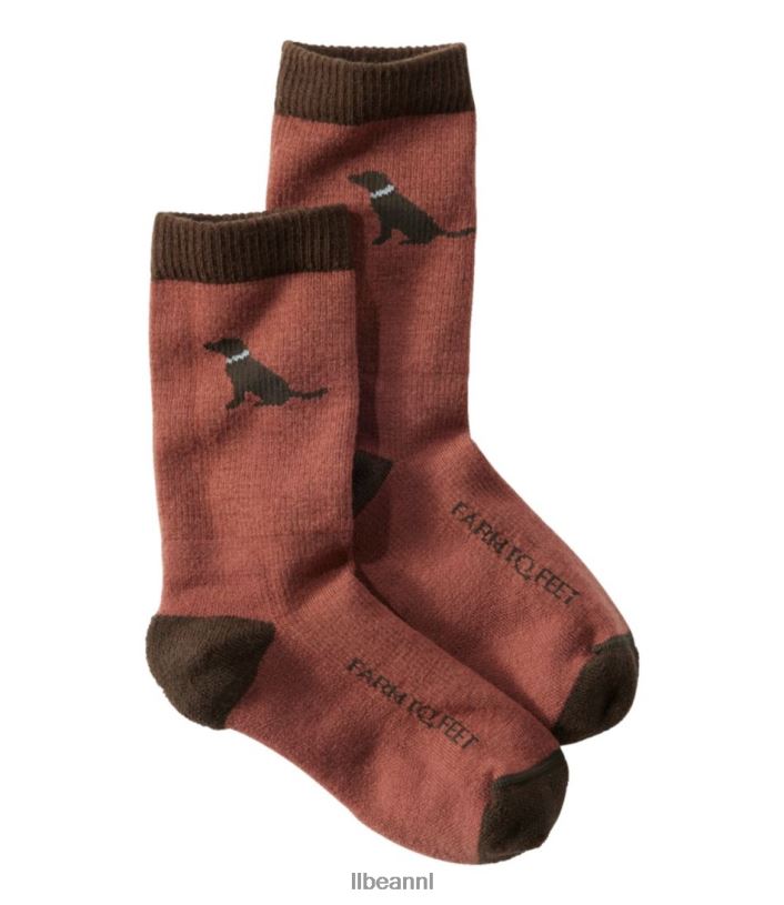 L.L.Bean kinderen boerderij tot voeten sunderland crew sokken chocolade laboratorium schoenen VT0644987