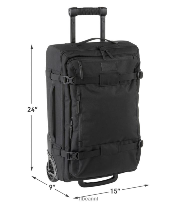 L.L.Bean unisex continentale uitbreidbare rollende pullman zwart accessoires VT0644291