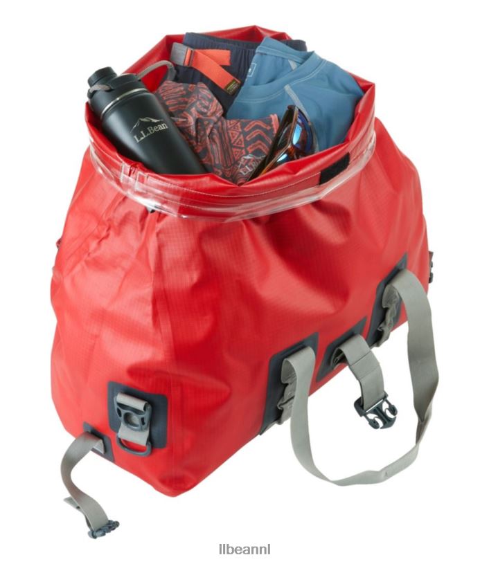 L.L.Bean unisex Adventure Pro waterdichte reistas kreeft rood accessoires VT0644096