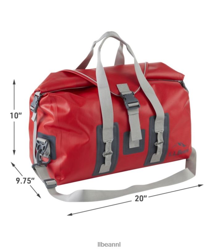 L.L.Bean unisex Adventure Pro waterdichte reistas kreeft rood accessoires VT0644096