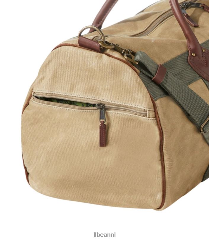 L.L.Bean unisex reistas van gewaxt canvas donkere lagune accessoires VT0646772