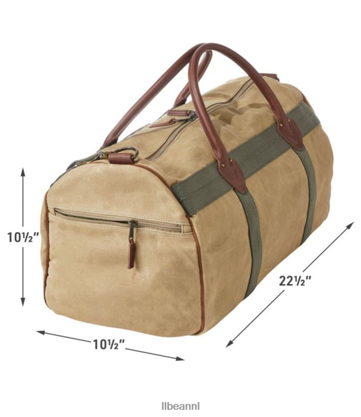 L.L.Bean unisex reistas van gewaxt canvas donkere lagune accessoires VT0646772