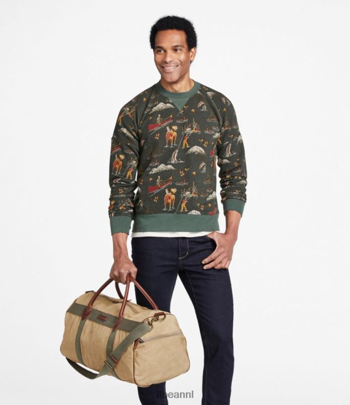 L.L.Bean unisex reistas van gewaxt canvas donkere lagune accessoires VT0646772