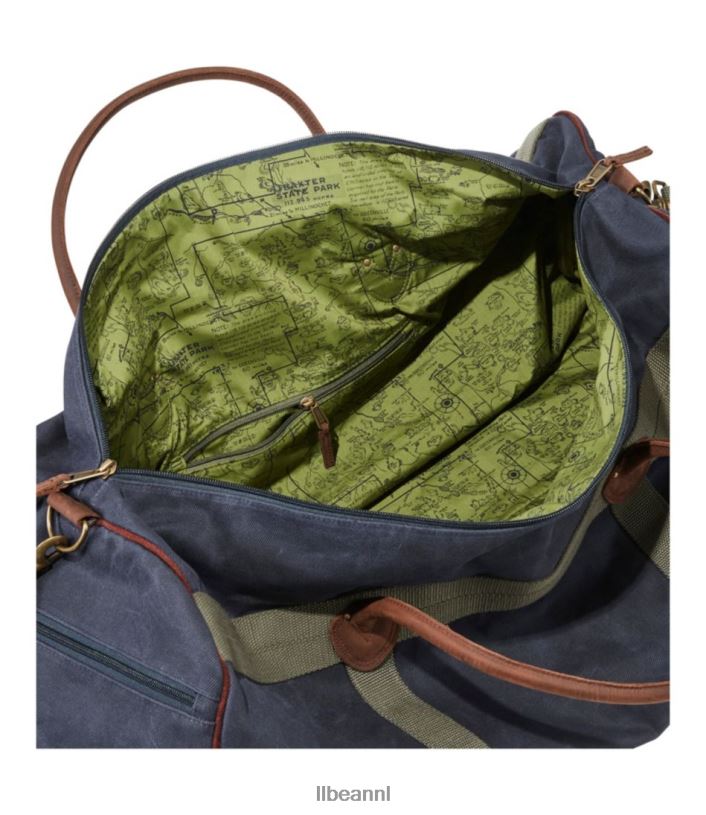 L.L.Bean unisex reistas van gewaxt canvas veldspaat accessoires VT0644309