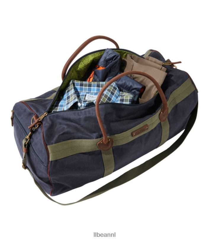 L.L.Bean unisex reistas van gewaxt canvas veldspaat accessoires VT0644309