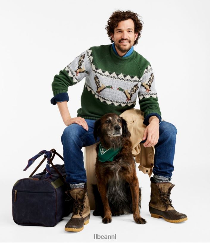 L.L.Bean unisex reistas van gewaxt canvas veldspaat accessoires VT0644309