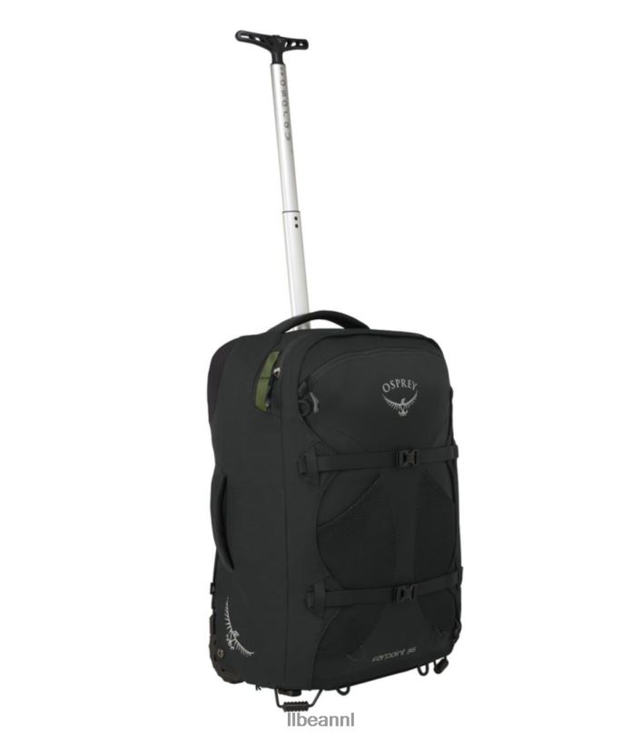 L.L.Bean unisex visarend farpoint reispakket op wielen zwart accessoires VT0642449