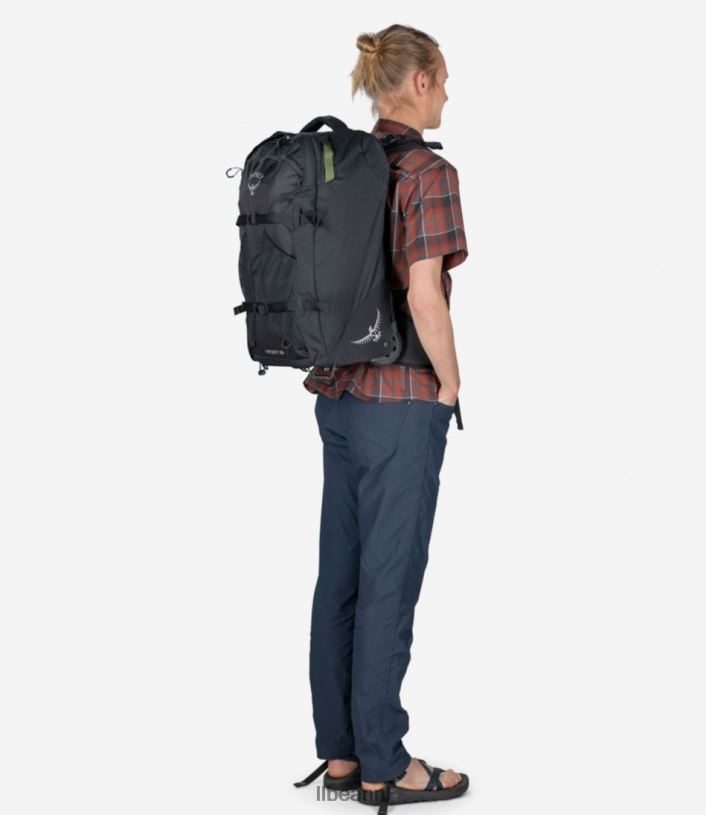 L.L.Bean unisex visarend farpoint reispakket op wielen zwart accessoires VT0642449
