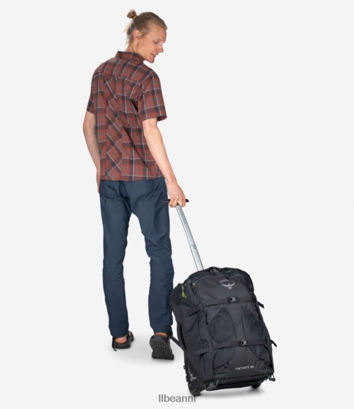 L.L.Bean unisex visarend farpoint reispakket op wielen zwart accessoires VT0642449