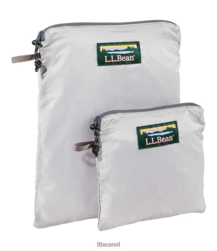 L.L.Bean unisex Zakje met rits koel zilver accessoires VT0642380